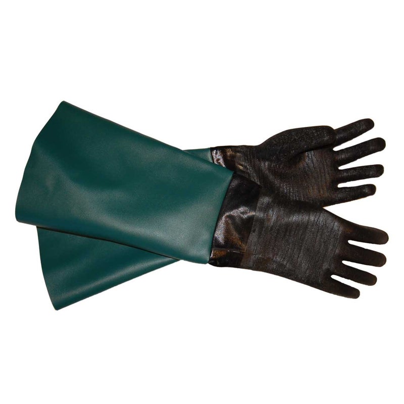 TUFF-Blast Gloves for Sandblasting Sandblaster Sand Blast Cabinet - 9" x 28" Made in USA Large - Image 1